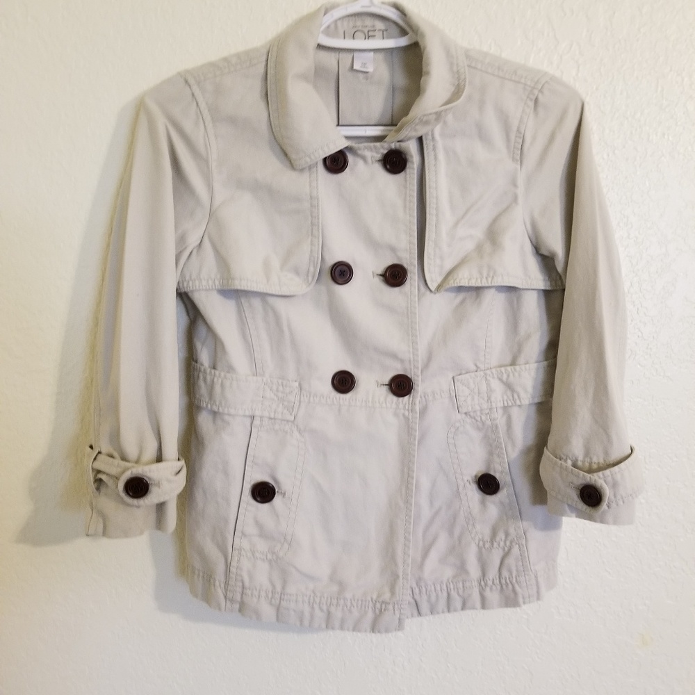 Ann Taylor Loft Utility Jacket size 0P